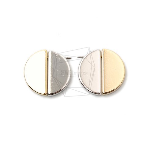 ERG-1460-GR【1セット】サークルピアスセット,Circle Earring Post,Clutch SET