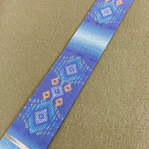 三線ティーガー・藍色／沖縄織物