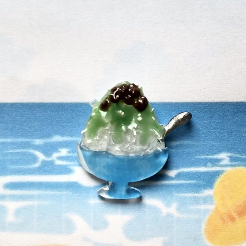 宇治金時かき氷　ピンバッジ