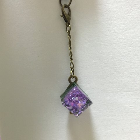 SALE＊紫陽花キューブストラップ