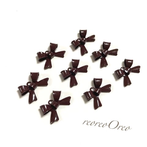 color metal ribbon charm chocolate