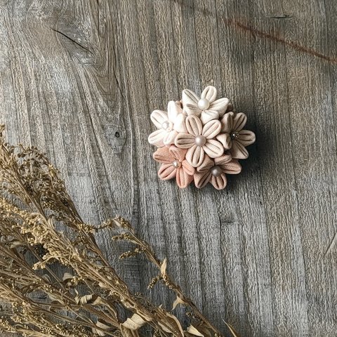 【B品】つまみ細工のブローチ*桜