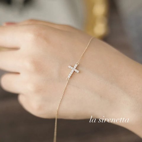 受注製作 ブレスレット ＊ cross bracelet