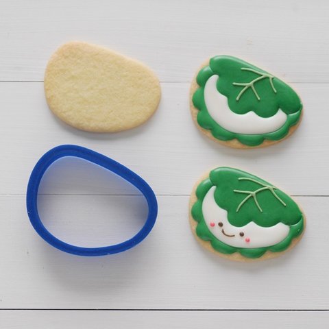 柏餅【横5cm】クッキー型・クッキーカッター