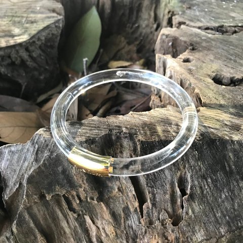 ＜全コーデ対応＞　クリアハート　　BANGLE（68mm）