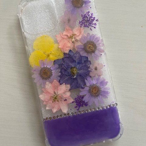 iPhoneケース〜purple Flower〜