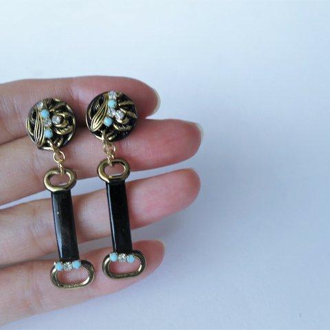 ホースビットピアス vintage earrings horse bit <PE8-L19>