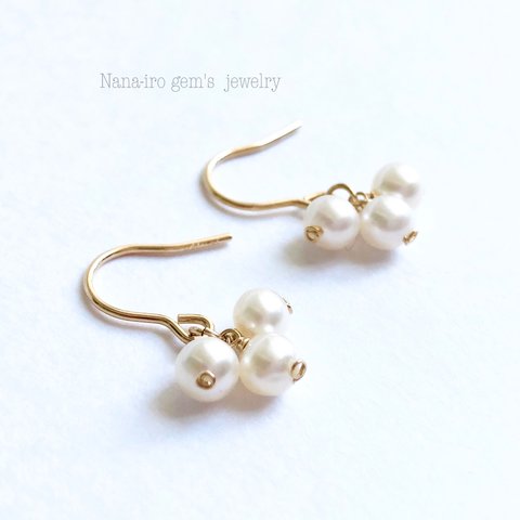 ＊再販＊14kgf pearl petit pierce