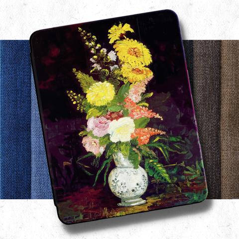 ゴッホ『花瓶の花』iPadケース
