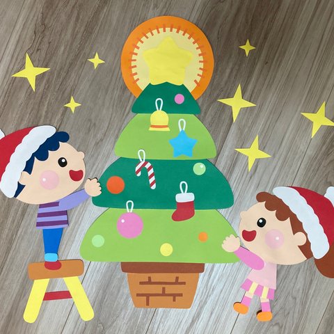 壁面飾り　クリスマス　12月