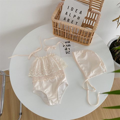 【90cm】white frill swimwear