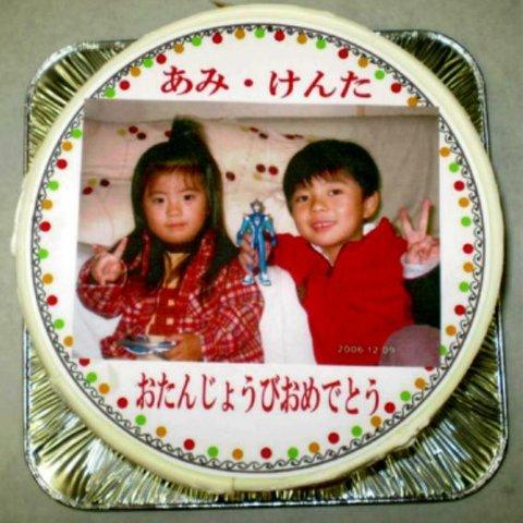 写真ケーキ5号生クリーム仕上げ