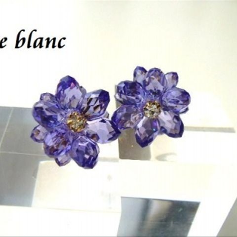 Classyピアス(purple)[P-0268]