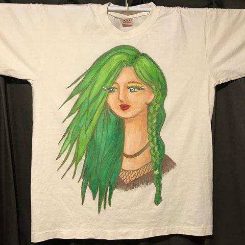 Big Tシャツ Green Hair