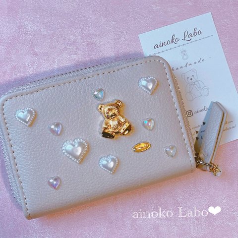 ❤︎  girlyくまさん ハート accessory pouch ❤︎