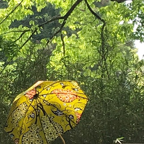 【受注製作】最後の一点　小さな　アフリカン日傘