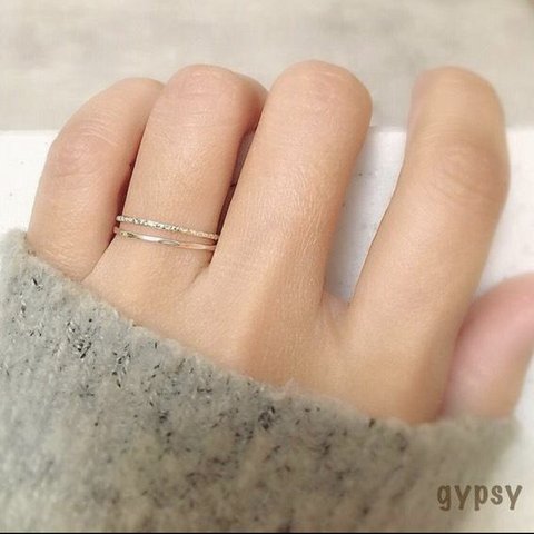 Silver stack ring