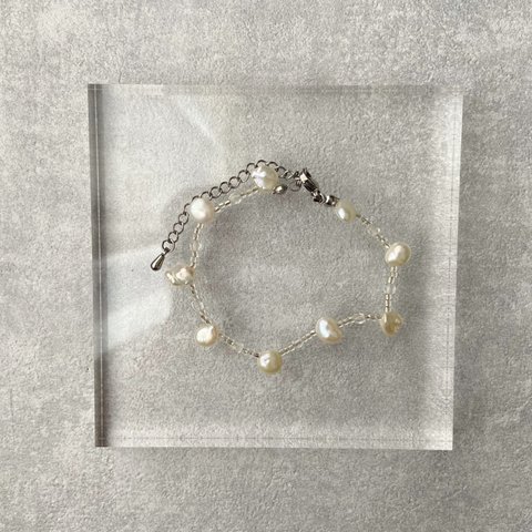 再販【allサージカルステンレス】M2114〈pearl bracelet〉