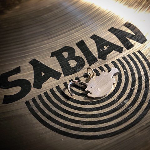 【SABIAN】真鍮シンバル製ネックレストップ008