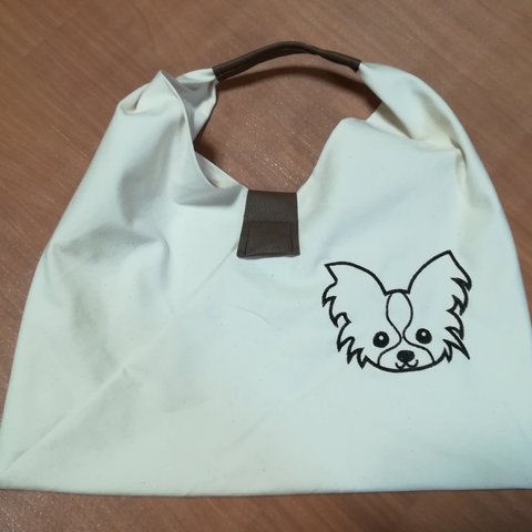 あずま袋※パピヨン刺繍※定形外送料無料