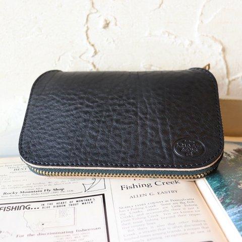 Leather Fly Wallet　ブラック 