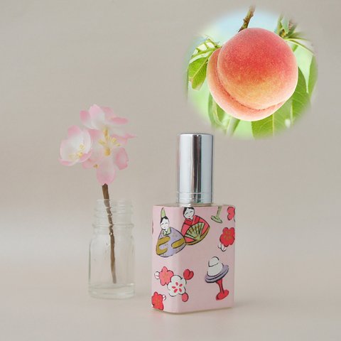 【ひな桃セット期間限定15％OFF】瑞桃15ml＋桃の花　ひな祭り　香水　女性用　もて香水　和香水　リアル桃