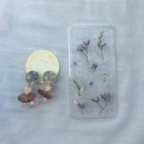 iPhone case と イヤリング