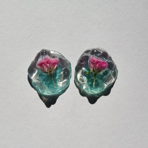 Water Rose pierce/earring