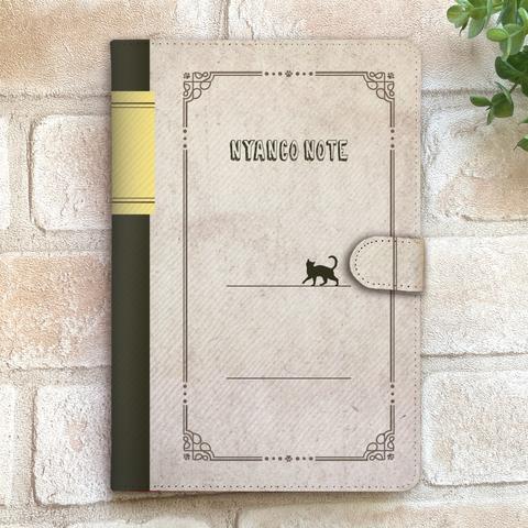 にゃんこ大学ノートのiPadケース 猫 黒猫 可愛い メンズ ipadケース タブレットケース