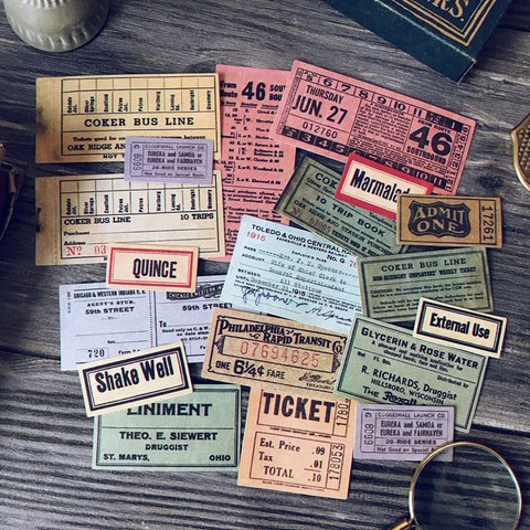 ビンテージ Old ticket チケットのカード