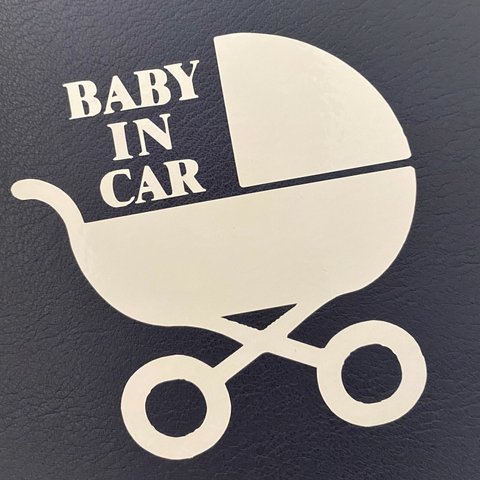 baby in car　ベビーカー　ステッカー　車　窓　スマホケース
