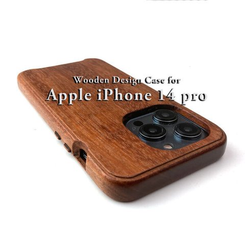 【受注生産】木で作った　iPhone 14pro 専用特注木製ケース