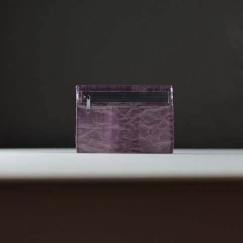 Purple×Black 軽量＆防水カードケース　ミニウォレット　ダイニーマ　DCF