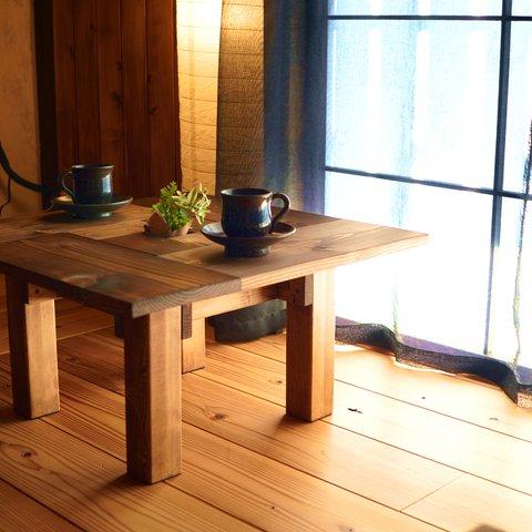 囲炉裏風ローテーブル 1 古風 アンティーク 木製