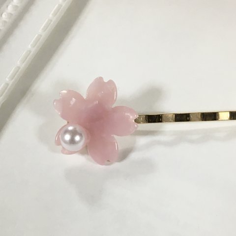 〈再販6〉桜パールヘアピン