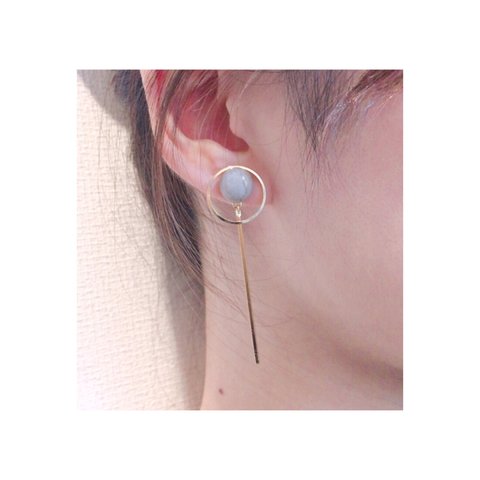 きれいめ小顔ピアス