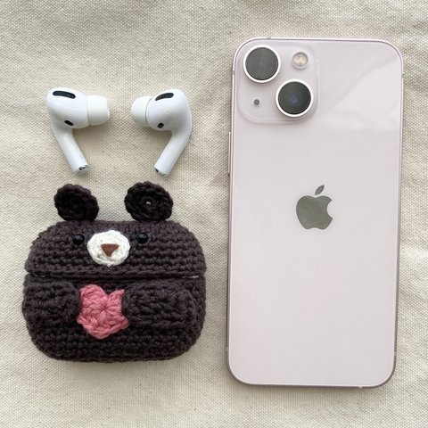 AirPods エアーポッズケース/だっこくま(ハート)