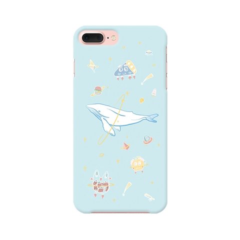 Phone7plus/6p/8/スマホケース　カバー　iphoneケース　クジラ【yufuu55】