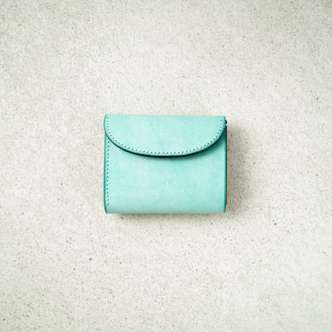 flap mini wallet [ ALASKA_pastel blue ] ミニ財布 コンパクトウォレット