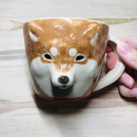 茶柴のマグカップ