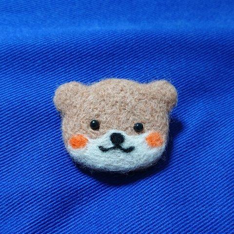 羊毛フェルト かわうそくん マグネット ハンドメイド