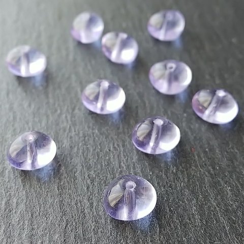 ころころ石ころ～アレキサンドライト～　チェコビーズ　6X8mm 10個