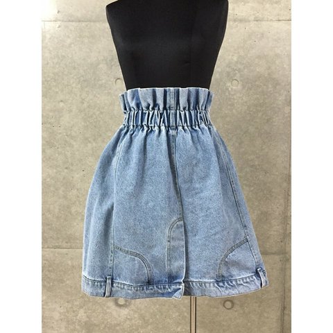 美脚効果♡リメイクデニム ハイウエストスカート デニムリメーク DENIM