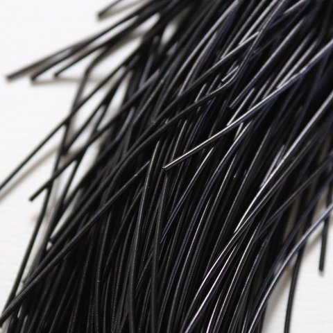 品番:FW-ブラック1.0S フレンチワイヤー 1mm ブラック ソフトタイプ  1本約70cm〜80cm