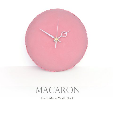 マカロン　手作りの掛け時計　MUU CLOCK MACARON  framboise 時計　お菓子