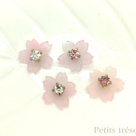 さくら＊春桜＊ひと粒桜ピアス/イヤリング