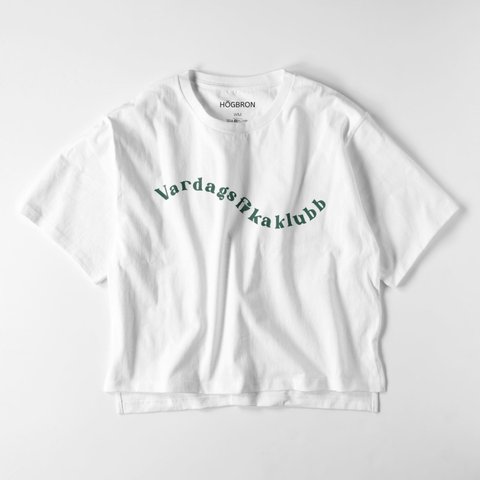 Vardagsfikaklubb ビッグシルエットTシャツ