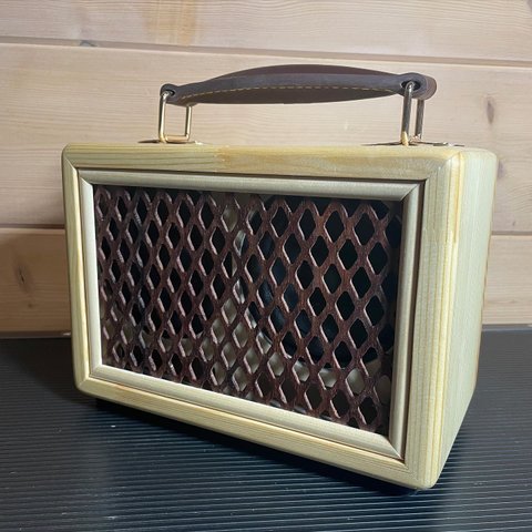 木製ポータブルBluetooth Speaker【ギターアンプ style】
