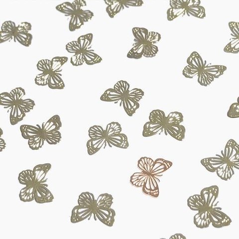蝶のメタルパーツ（R）30枚セット