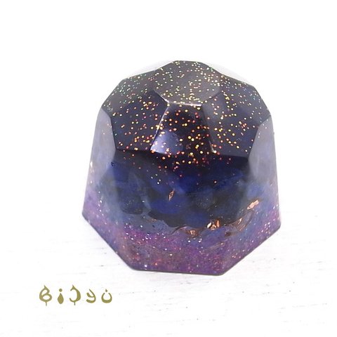 YouTube解説有[de-15-bj-269cc] 宇宙オルゴナイト ダイヤモンド型 ラピスラズリ